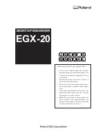 Roland EGX-20 User Manual preview