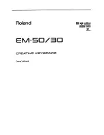 Roland EM-30 Owner'S Manual preview