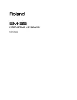 Roland EM-55 Owner'S Manual preview