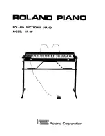 Roland EP-20 Specifications preview