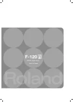 Preview for 1 page of Roland F-120R Owner'S Manual