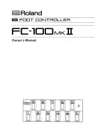 Предварительный просмотр 1 страницы Roland FC-100mkII Owner'S Manual