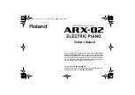 Preview for 3 page of Roland fm/am radio Owner'S Manual