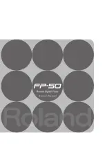 Roland FP-50 Owner'S Manual preview