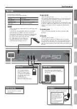 Preview for 11 page of Roland FP-50 Owner'S Manual