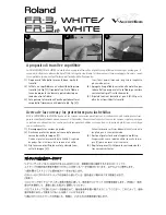 Preview for 2 page of Roland FR-3s White Supplementary Manual