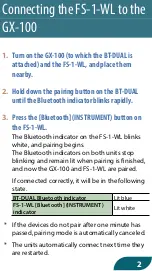 Preview for 2 page of Roland FS-1-WL Connection Manual