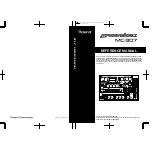 Preview for 1 page of Roland Groovebox MC-307 Reference Manual