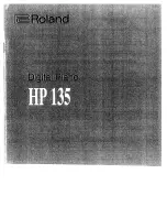 Roland HP-135 Owner'S Manual предпросмотр