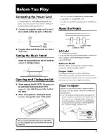 Preview for 7 page of Roland HP 147R Owner'S Manual