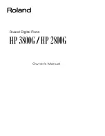 Roland HP 2800G Owner'S Manual preview