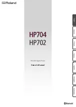 Roland HP 702-LA Owner'S Manual preview