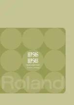 Предварительный просмотр 1 страницы Roland HP503 Owner'S Manual