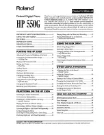 Предварительный просмотр 3 страницы Roland HP550G Owner'S Manual