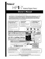 Roland HPi-7 Owner'S Manual preview