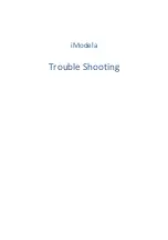 Предварительный просмотр 1 страницы Roland iModela Troubleshooting Manual