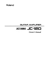 Preview for 1 page of Roland Jazz Chorus JC-120 Owner'S Manual