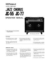 Roland Jazz Chorus JC-55 Operation Manual preview