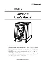 Предварительный просмотр 1 страницы Roland JEWELA JWX-10 User Manual