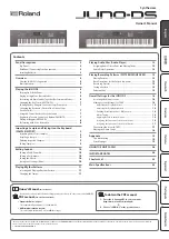 Roland JUNO-DS Owner'S Manual preview