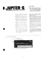 Roland Jupiter-6 Manual preview