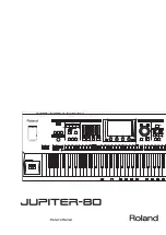 Roland Jupiter-80 Owner'S Manual preview