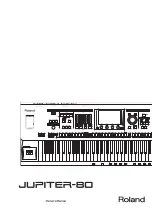 Preview for 1 page of Roland Jupiter-80 Owner'S Manual