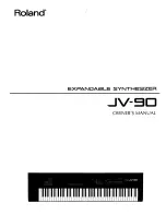 Roland JV-90 Owner'S Manual preview