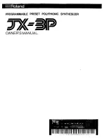 Roland JX-BP Owner'S Manual preview