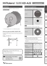 Roland KD-A22 Owner'S Manual preview