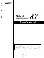 Roland KF-90 Owner'S Manual preview