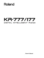 Roland KR-177 Owner'S Manual preview