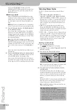 Preview for 22 page of Roland KR111 Owner'S Manual