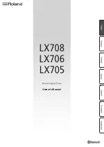 Preview for 1 page of Roland LX705 Owner'S Manual