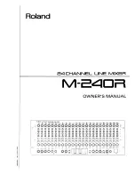 Roland M-240R Owner'S Manual preview