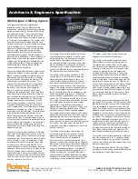 Roland M-400 - ARCHITECTS AND ENGINEERS Specification preview