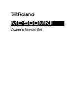 Roland MC-5DDMKII Owner'S Manual предпросмотр