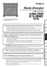 Preview for 27 page of Roland MICRO CUBE GX Owner'S Manual