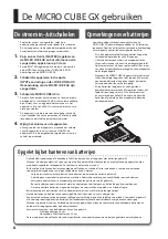 Preview for 82 page of Roland MICRO CUBE GX Owner'S Manual