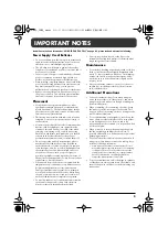 Preview for 5 page of Roland MICRO CUBE Owner'S Manual