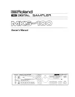 Preview for 1 page of Roland MKS-100 Owner'S Manual