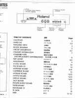 Preview for 2 page of Roland MKS-70 Service Notes