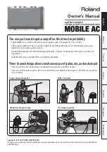 Preview for 3 page of Roland MOBILE AC Owner'S Manual