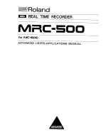 Preview for 33 page of Roland MRC-500 Owner'S Manual