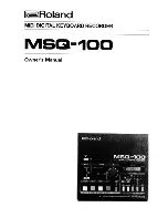 Roland MSQ-1QO Owner'S Manual preview