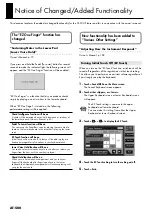 Roland Music ATELIER AT500 Supplement Sheet preview