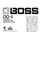 Roland OD-2 Turbo OverDrive Instructions Manual preview