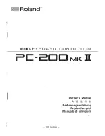 Roland PC-200 mk II Owner'S Manual предпросмотр