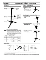 Предварительный просмотр 1 страницы Roland PDS-25 Owner'S Manual