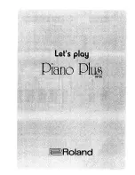 Roland Piano Plus HP-30 User Manual preview